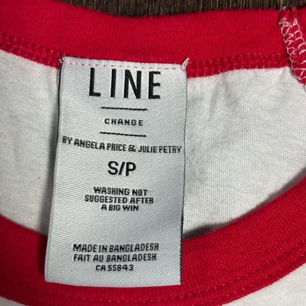 Line Change x Blackhawks Baseball Tee Tshirt size small women’s by Angela Price* - Picture 3 of 5